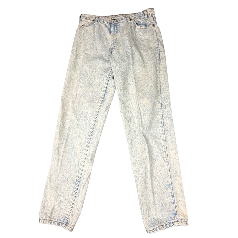 VTG Levi's 550 Orange Tab Jeans Mens 36x33 (FITS 36x33) Acid Wash Made USA 90s